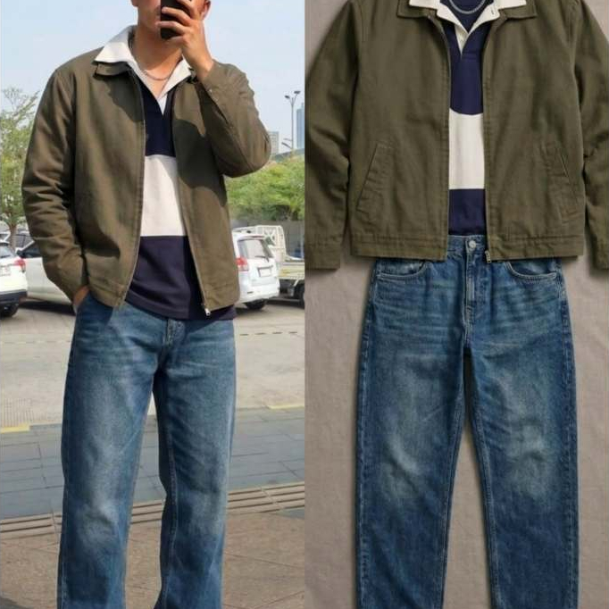 UNIQLO x JW ANDERSON Jaket Blouson Ritsleting