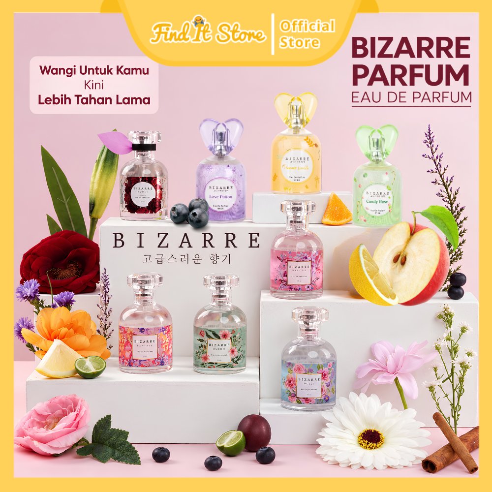 BIZARRE Parfum Wanita Eau De Toilette EDT Parfum Tahan Lama - ISI 50 ML