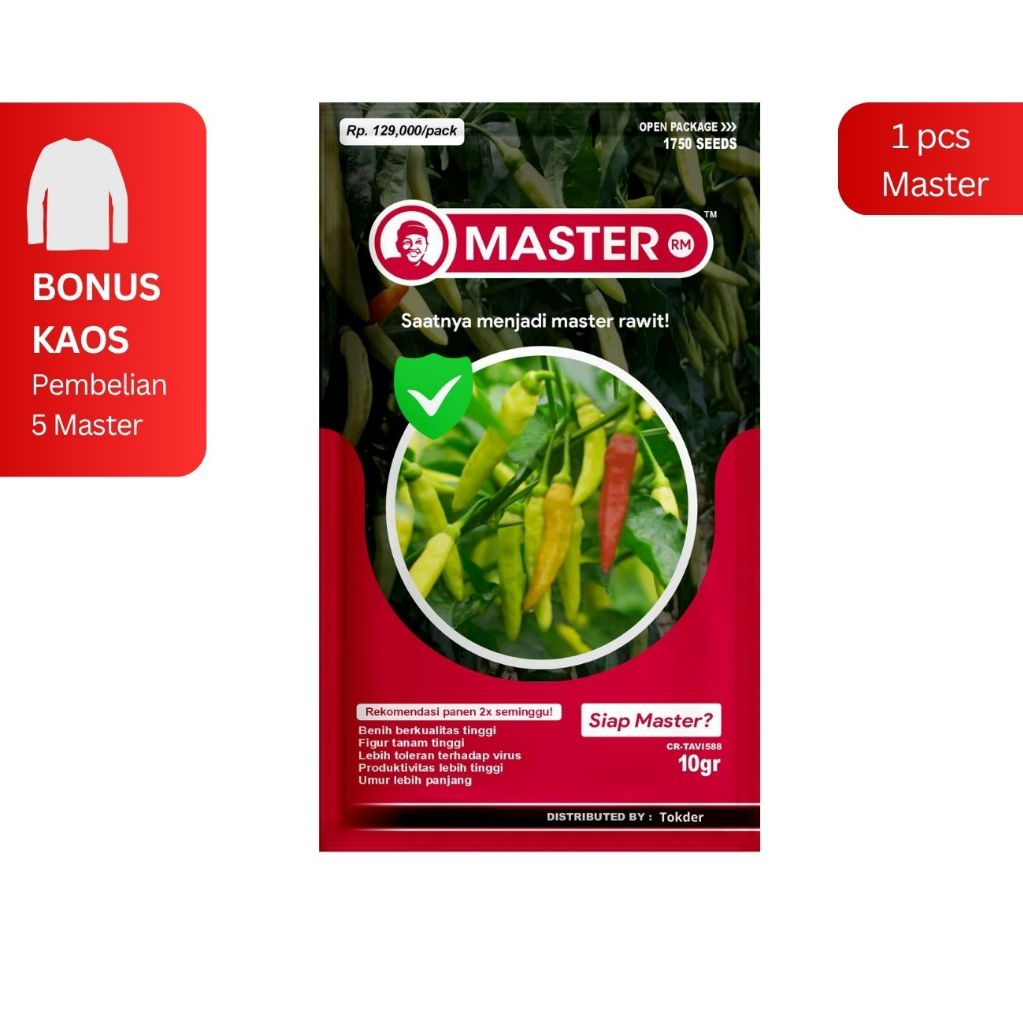MASTER Benih Bibit Cabe Rawit RM 1750 butir