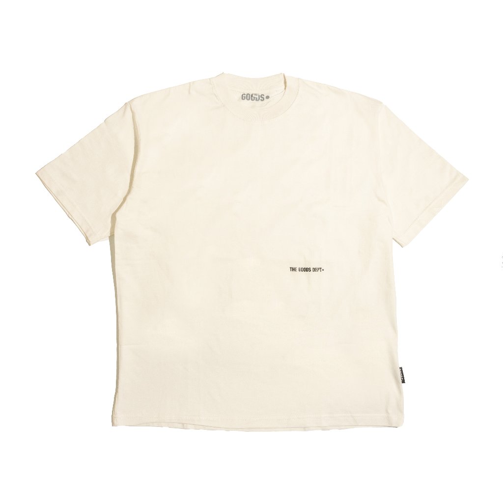 The Goods Dept - T-shirt The Goods Dept Side Logo Off White