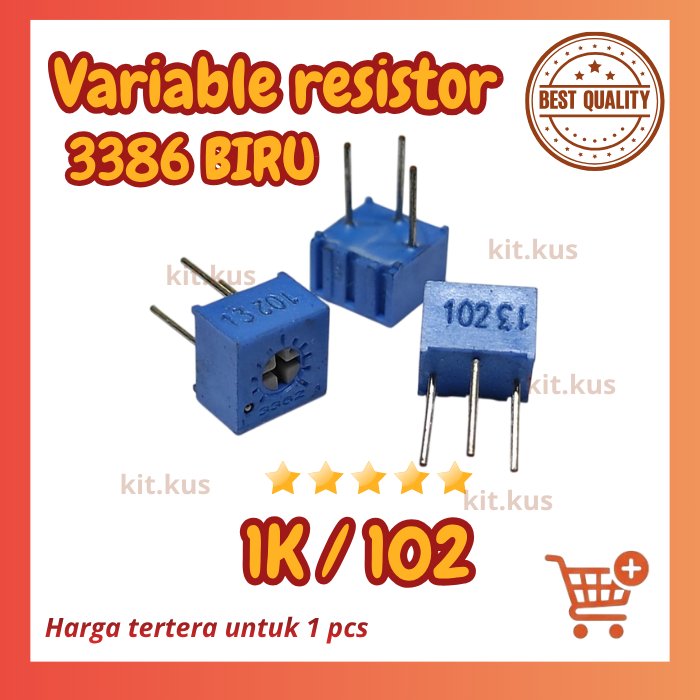 3362P trimpot variabel resistor Presisi 1K 1k 102 3362 p 3362 P 102