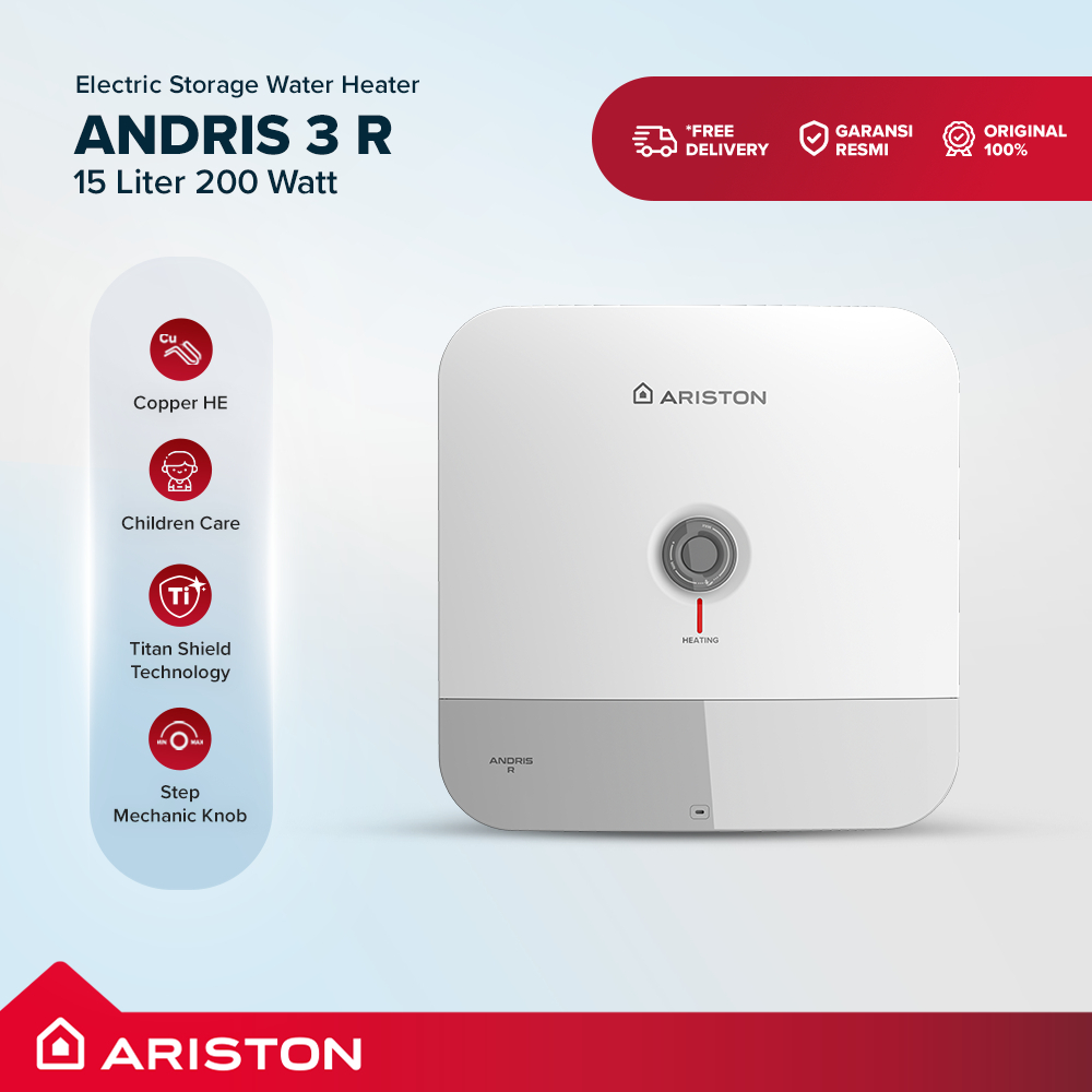 Ariston Water Heater Andris 3 R 15 Liter 200 Watt
