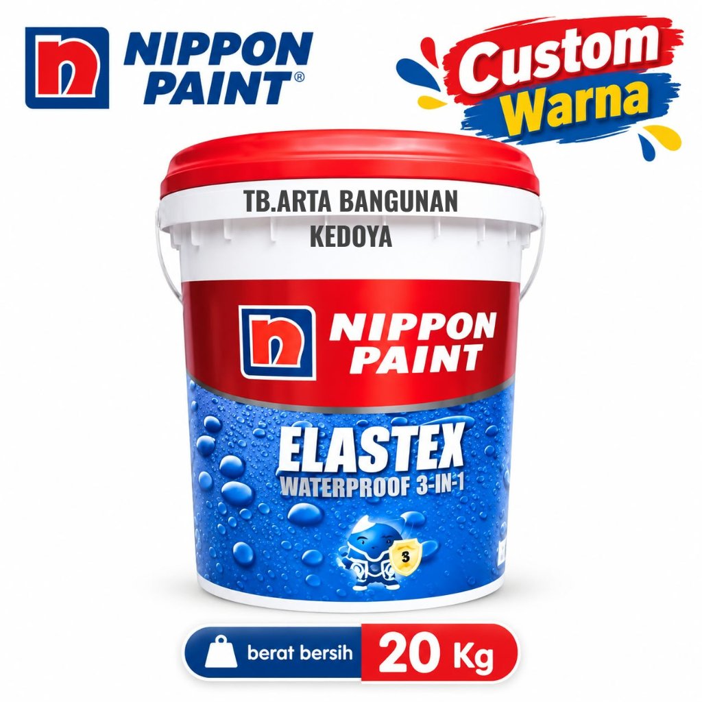 Nippon Elastex Waterproofin Custom Warna - 20 Liter ( Pail )