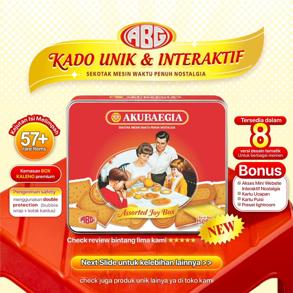 Hadiah Unik | Hampers Nostalgia |  hampers jajan jadul & mainan jadul + konten interaktif | Kado Uni