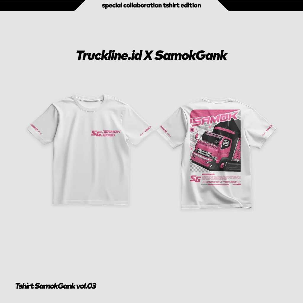 Bisa COD Kaos [SAMOK GANK] Truk Original Cotton Combed 24s Premium Tebal Adem - Free Souvenir Stiker