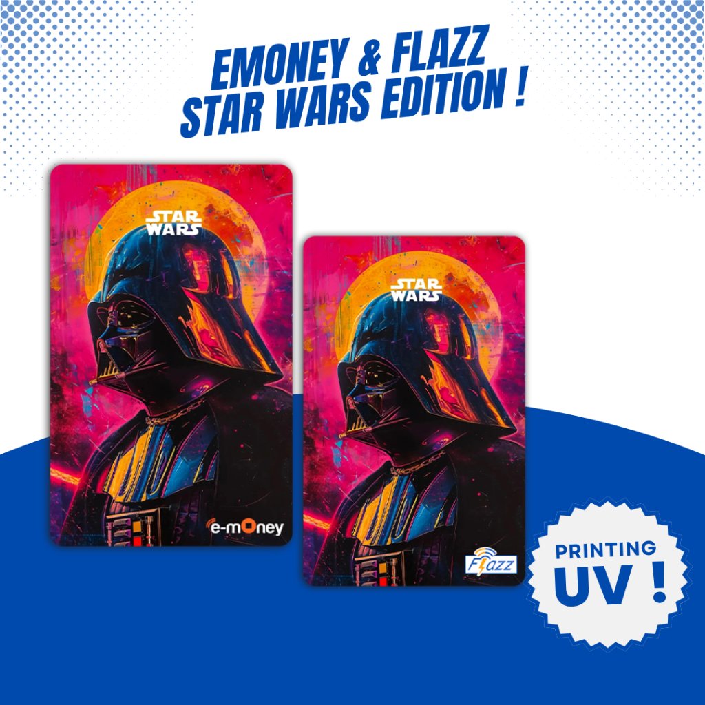 Kartu Flazz Gen 2 Emoney Mandiri Star Wars - Support NFC UV Printing