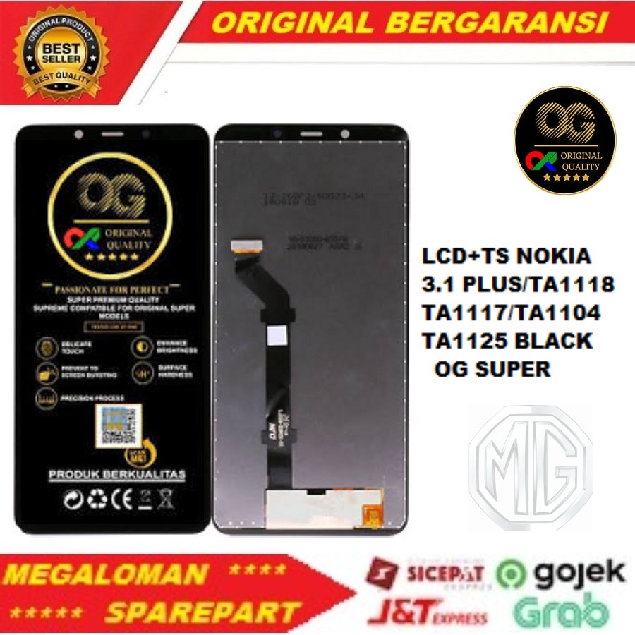 og super lcd ts nokia 3.1 plus ta1118 ta1104 ta1125 ta1117