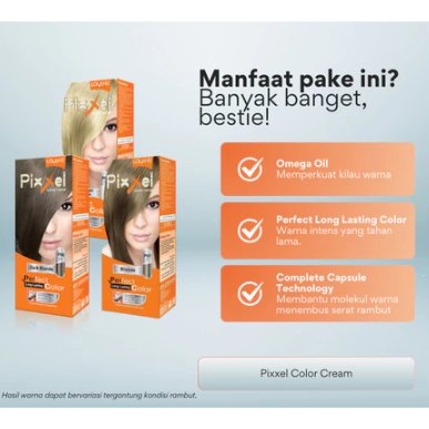 Lolane Pixxel Color Cream 50 gr + Oxymilk | Cat Rambut Lolane FREE / GRATIS Oxidant | Pewarna Rambut