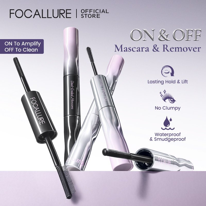 [NEW]FOCALLURE 2in1 ON & OFF Mascara & Remover Amplified Volume Sculpted Length Lasting Hold & Waterproof