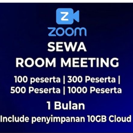Zoom Meet Prem Murah 100 Member harian dan  Bulanan