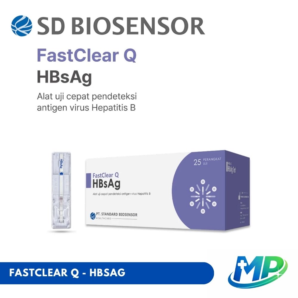 SD BIOSENSOR FASTCLEAR Q HBsAg RAPID TEST HEPATITIS B 1Pcs