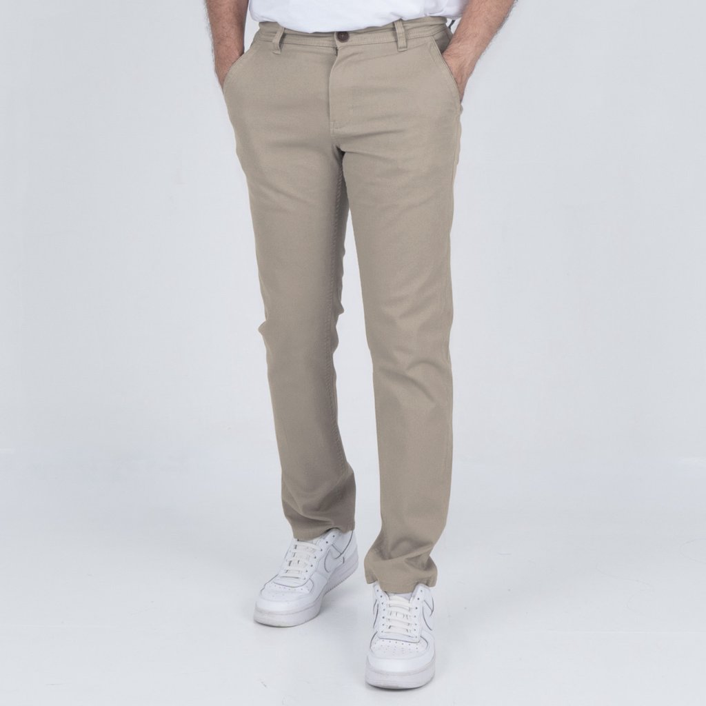 Benhill Celana Pria Panjang Chino Pants Slim Fit Katun Stretch Ash Grey 51220-21-326