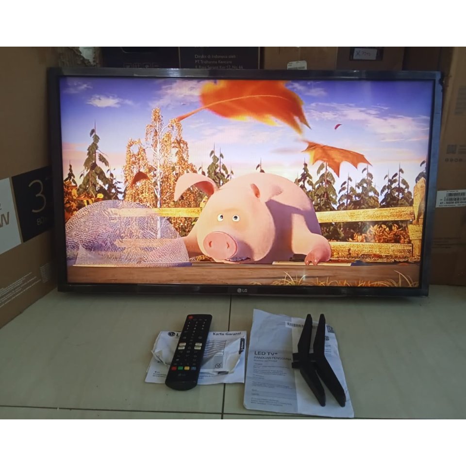 SMART TV LED 32INC LG, BISA YOUTUBE WIFI DLL. SIAP PAKAI, KONDISI BEKAS MASIH SEGEL 375A6A