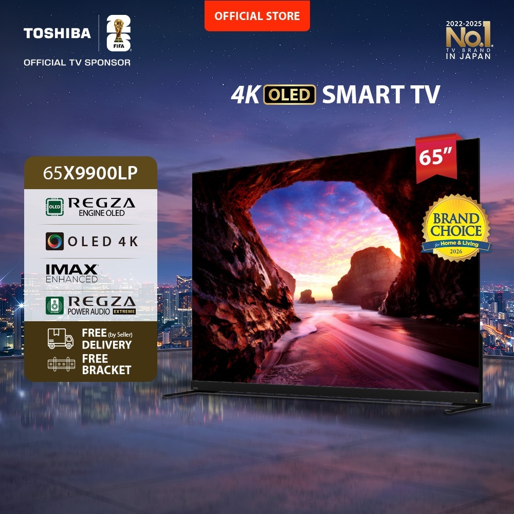 [4K OLED 120Hz] [FREE BRACKET] Toshiba TV 65" FLAGSHIP OLED 120Hz 4K UHD Smart TV - Dolby Vision IQ 