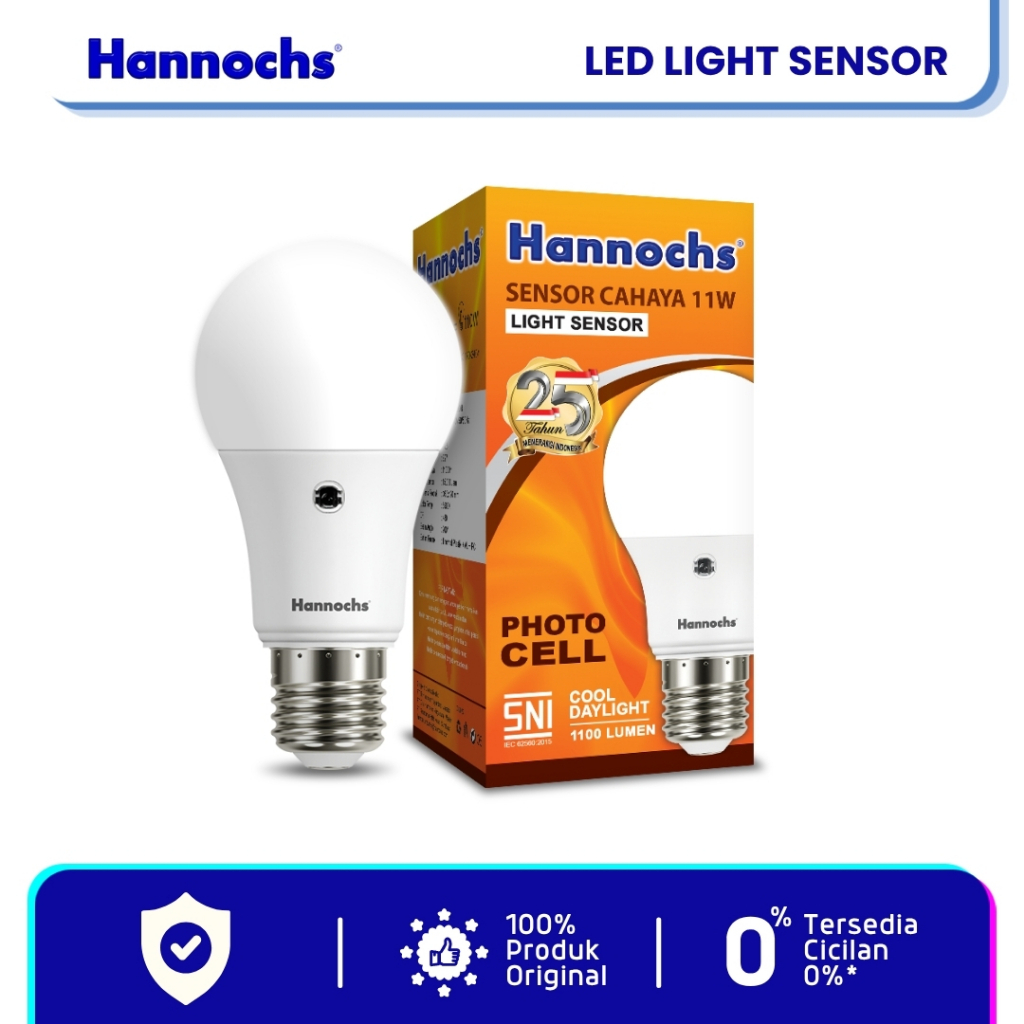 Hannochs Lampu LED Light Sensor Sensor Cahaya cahaya Putih