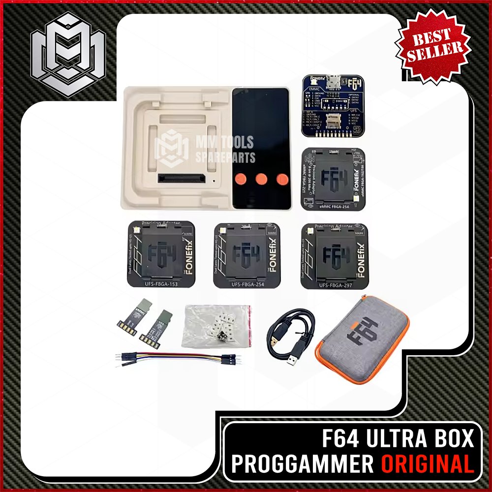 MM - FONEFIX F64 ULTRA + EMMC 4in1 +Ufs 153 + ufs 254 + ufs 297 ORIGINAL / F64 Ultra fullset / Socke