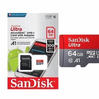 MICRO SD TO SD CARD ADAPTER 4GB / 8GB / 16GB / 32G / 64GB / 128GB CLASS 10 SANDISK ULTRA SERIES