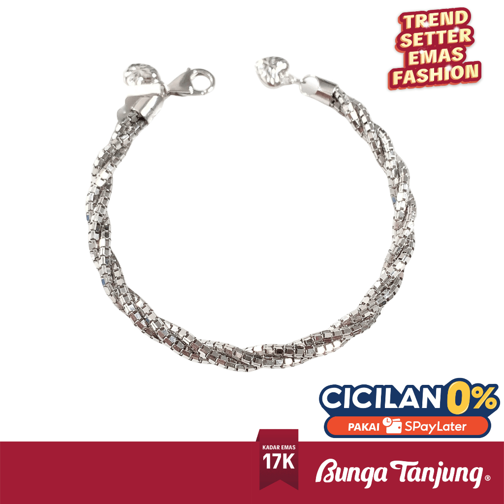 GELANG CHOKER DELISA - EMAS 17K - BUNGA TANJUNG GOLD