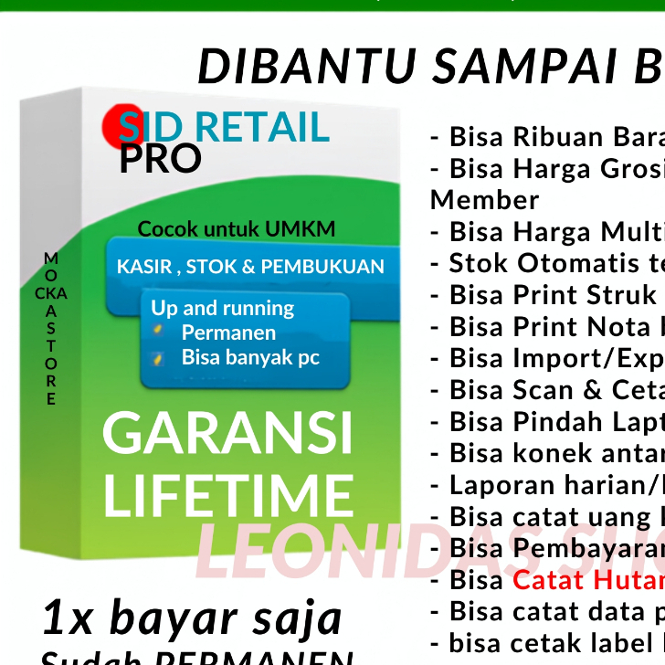 Aplikasi Kasir SID Retail PRO Windows Lifetime Software Kasir Toko Retail