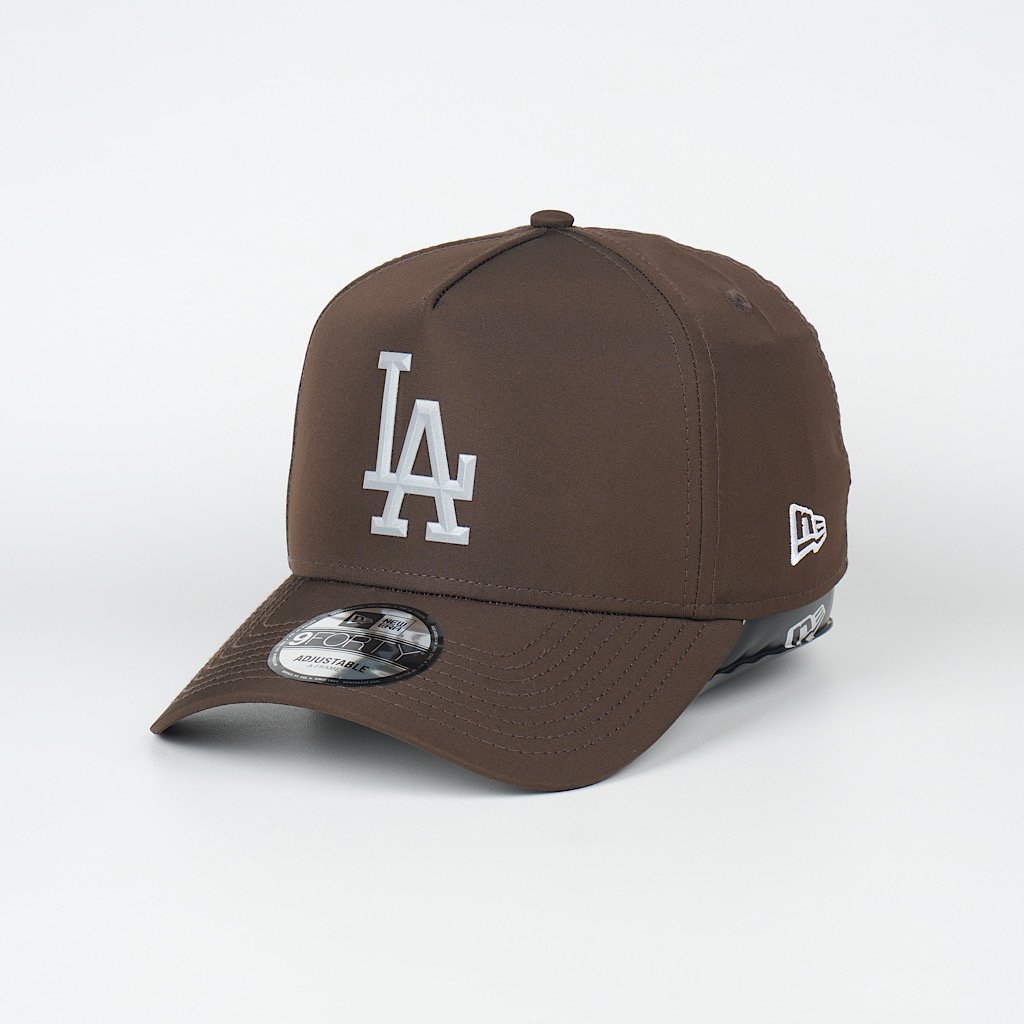 topi new era original los angeles dodgers brown tpu badge