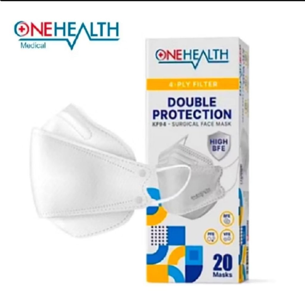 Masker Medis KF94 Onehealth 4 Ply - Efektif Filter Bakteri 99%