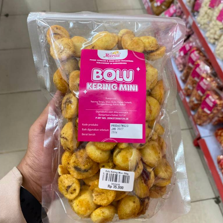 Cemilan Bolu Kering Mini Smile 250g | makanan ringan | snack kiloan | roti kering enak