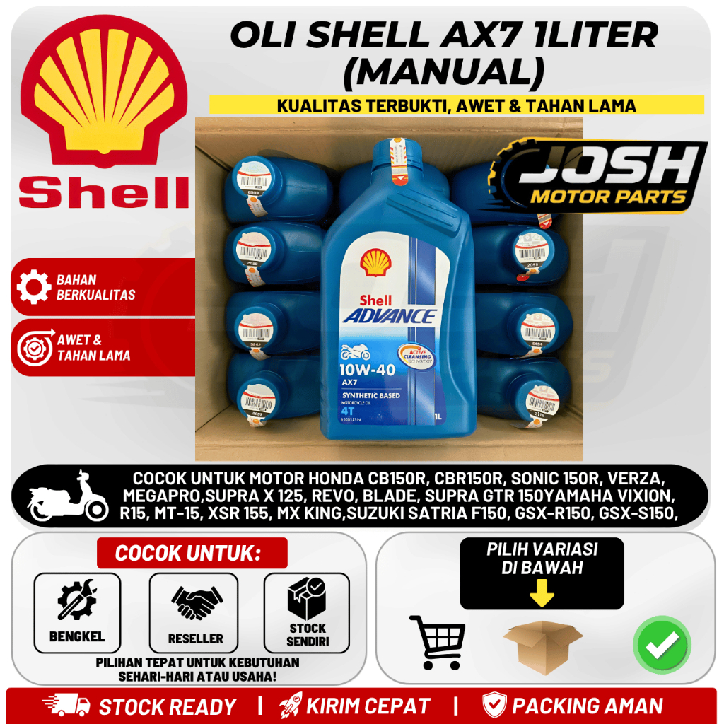 OLI SHELL AX7 1LITER (MANUAL) 1DUS
