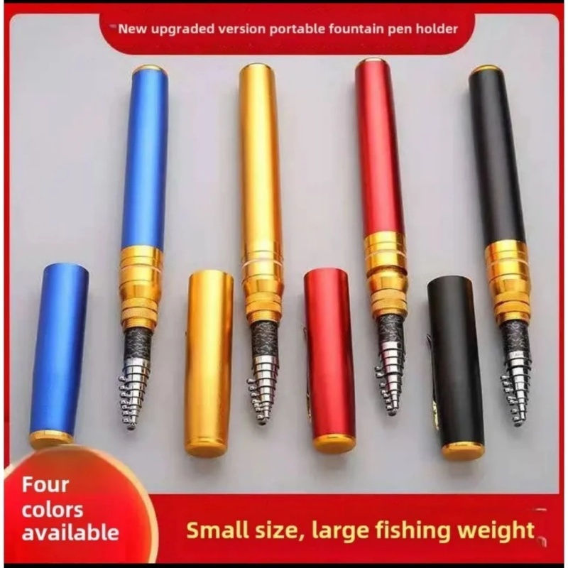 Joran Pancing Pulpen Jumbo 1.6m/1.4m/1.2m/1.0m Joran Pena Saku Pancing Mini Portabel Joran Travel Ro