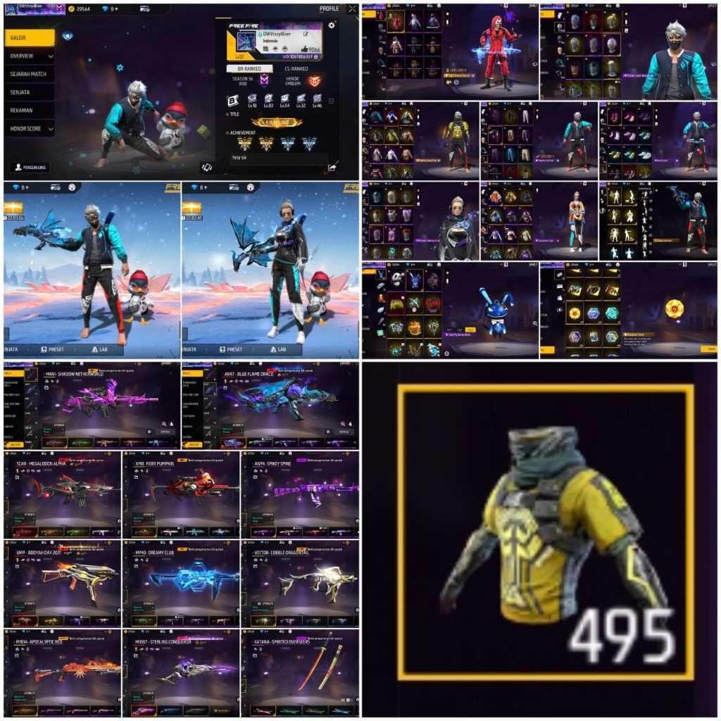 Fitur Lengkap, Akun Sultan Free Fire Terbaru