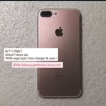 Iphone 7 Plus 32Gb rose gold Ex inter