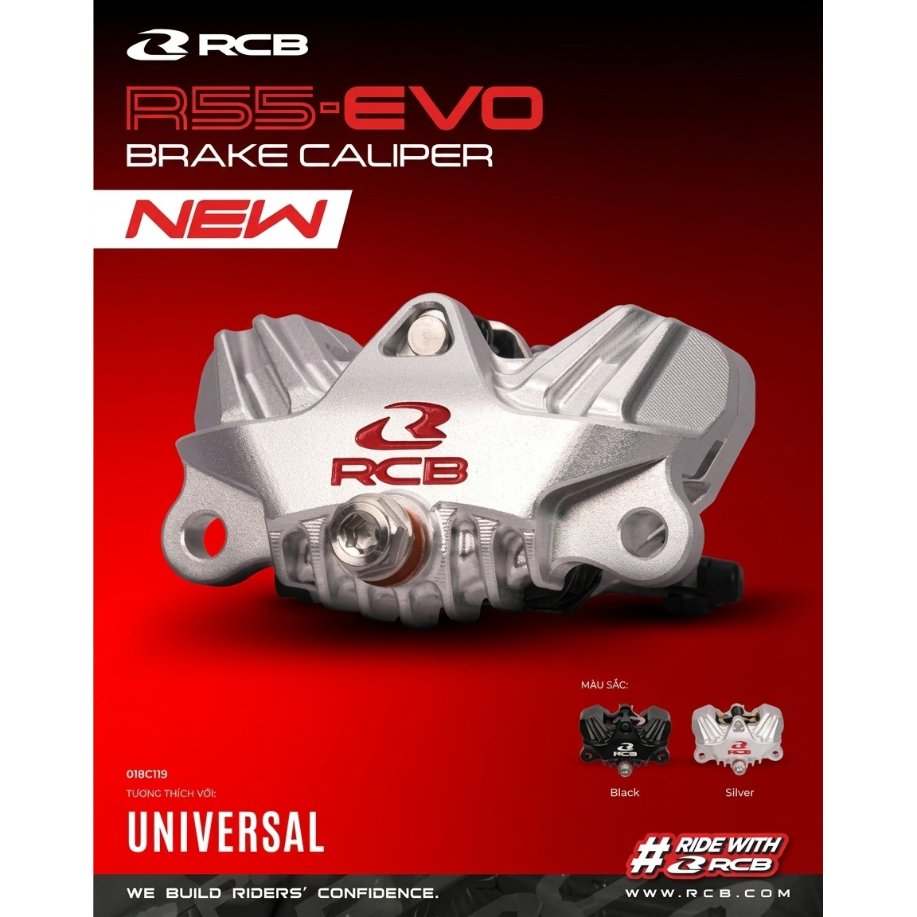 KALIPER CALIPER REM CAKRAM DISC BRAKE DEPAN R55 EVO SERIES JUPITER MX KING RCB RACING BOY ORIGINAL