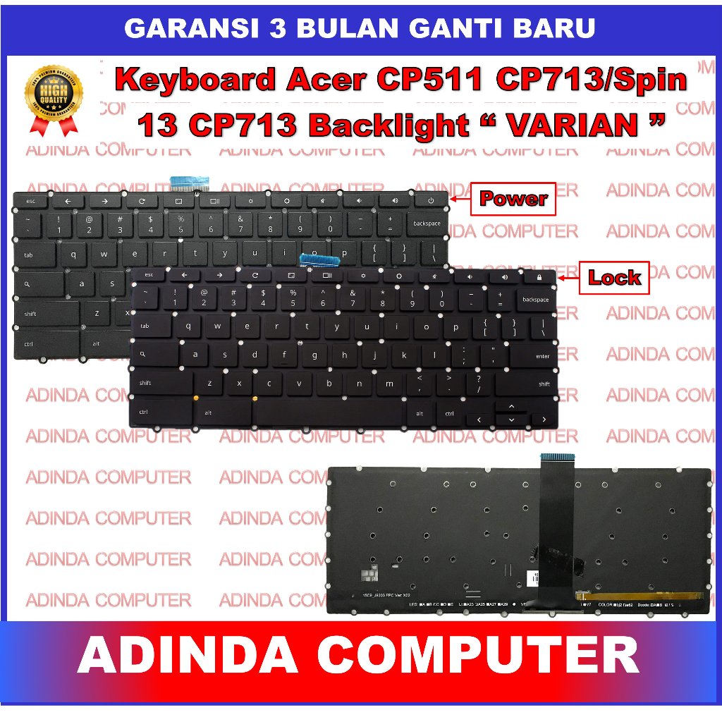 Keyboard Acer Chromebook CP713 CB713 CB713-1W Spin 511 CP511 CP511-1HN CP511-2HT 713 Backlight