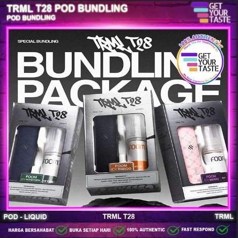 TRML T28 Bundling Pod Kit Pods + Liquid Salt Nic 15ml by trml