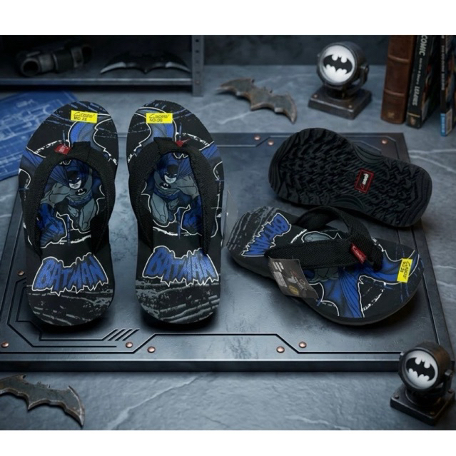 Sandal Anak Cocari Eiger Karakter Batman Spiderman - Sandal Jepit Anak Bahan Sol Karet