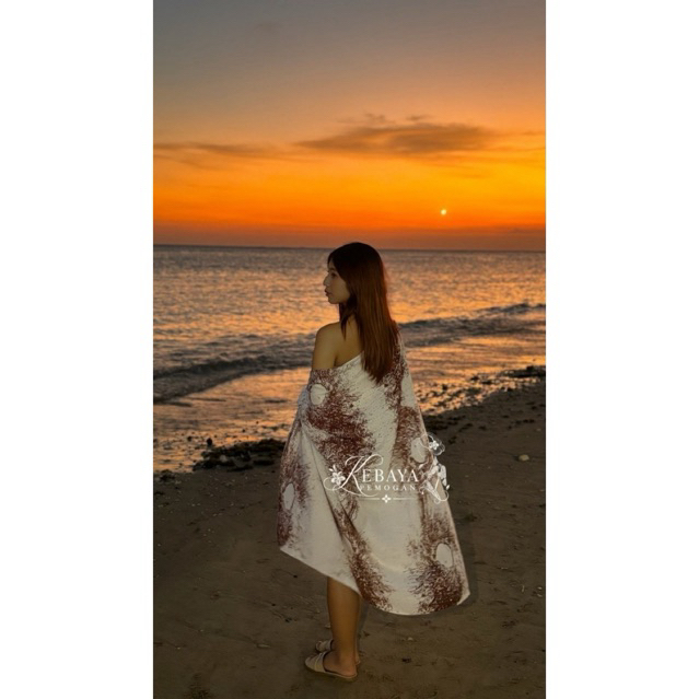 Kain Pantai Wanita Rumbai | Rok Pantai Rayon | Outfit Liburan