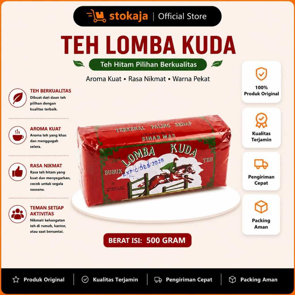 Teh Bubuk Lomba Kuda Kualitas Terbaik, aroma Wangi