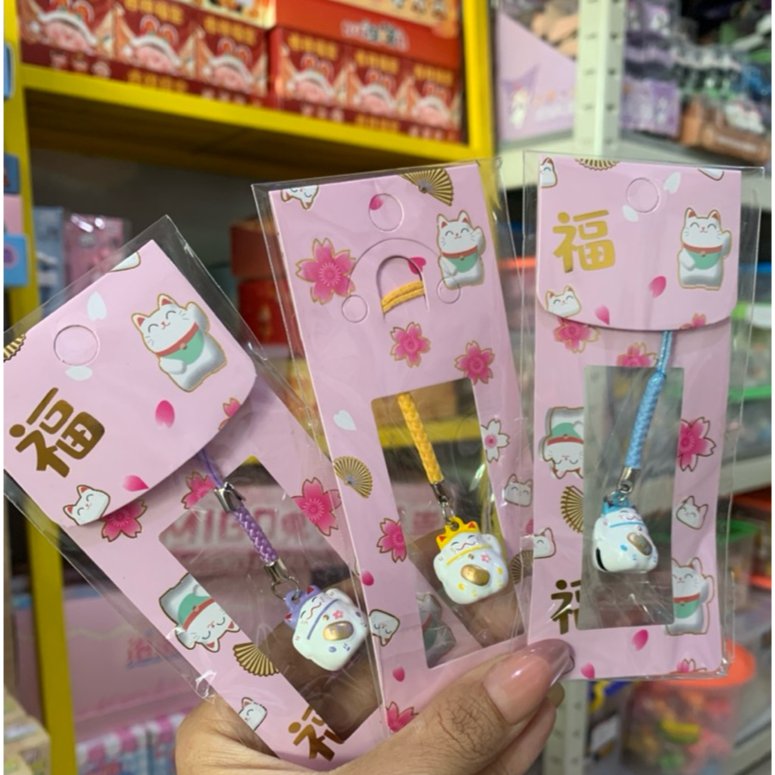 Phone Strap Lucky Cat / Gantungan Hp Kucing Keberuntungan