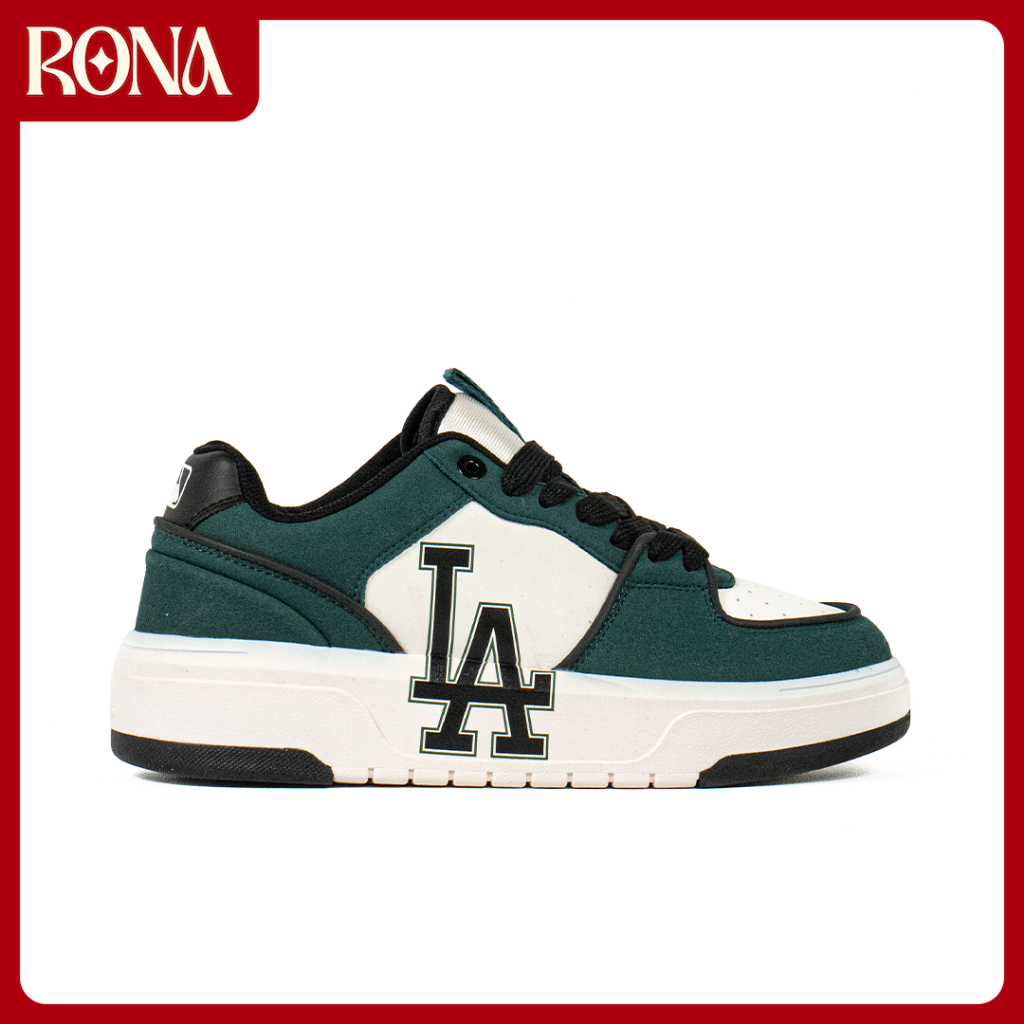 RONA Shoes - Sepatu Korea MLB Chunky Liner Basic SD Los Angeles LA Dodgers Green Sneakers Casual Out