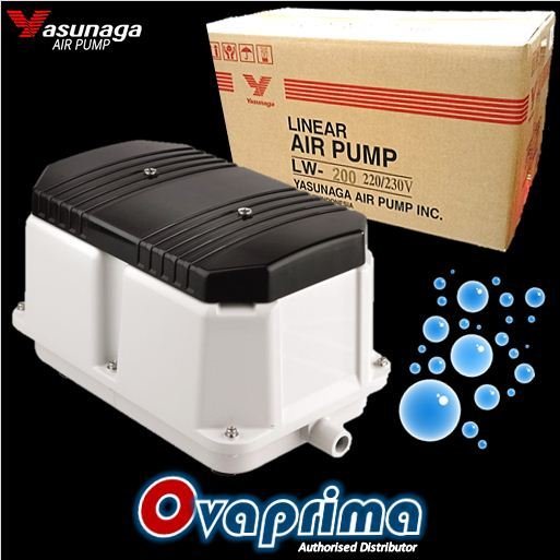 Yasunaga LW-200 Pompa Udara High Performance Pump Aquarium/Kolam/Limbah Yasunaga LW200