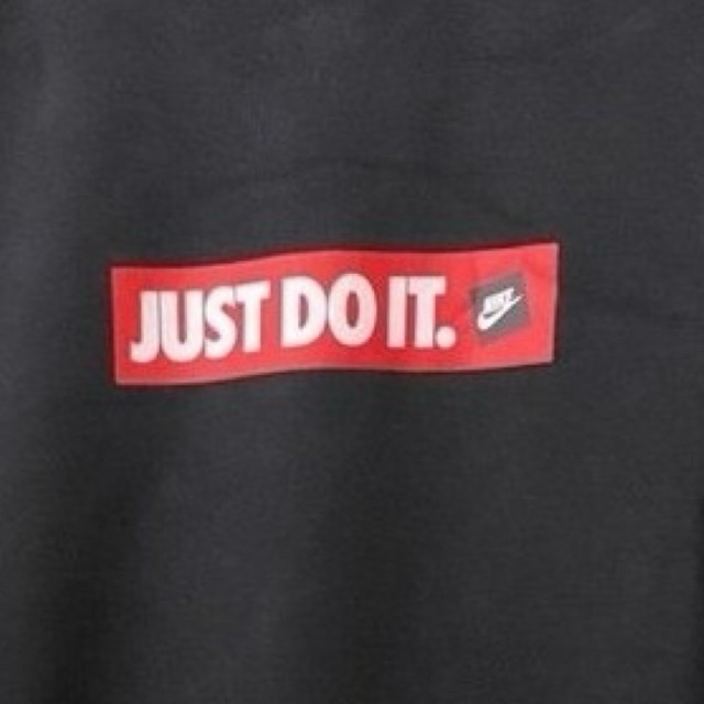 (72x67cm tanpa ditarik) CN Crewneck sweatshirt sweater Nike Just Do It black color logo box