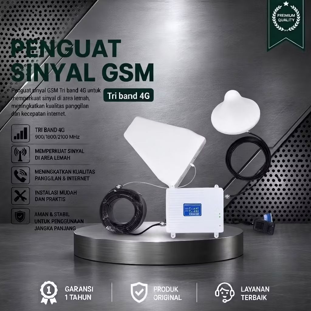 PENGUAT SINYAL GSM 4G HIROKA T90 Tri band Repeater 4G