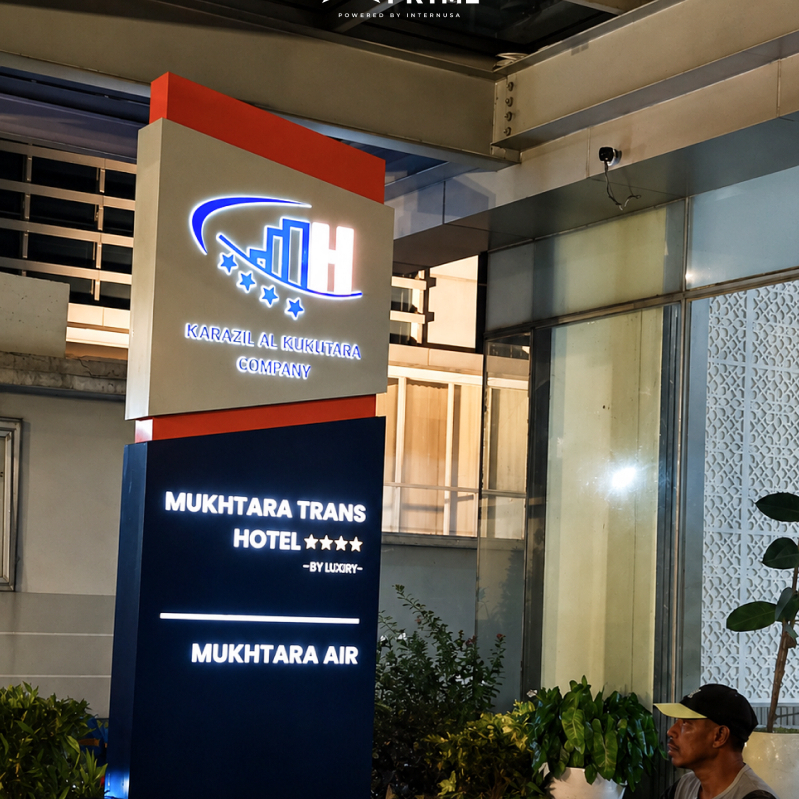 Totem Sign / Pylon Sign Custom | Signage Identitas SPBU, Ruko, Perumahan & Kawasan Bisnis