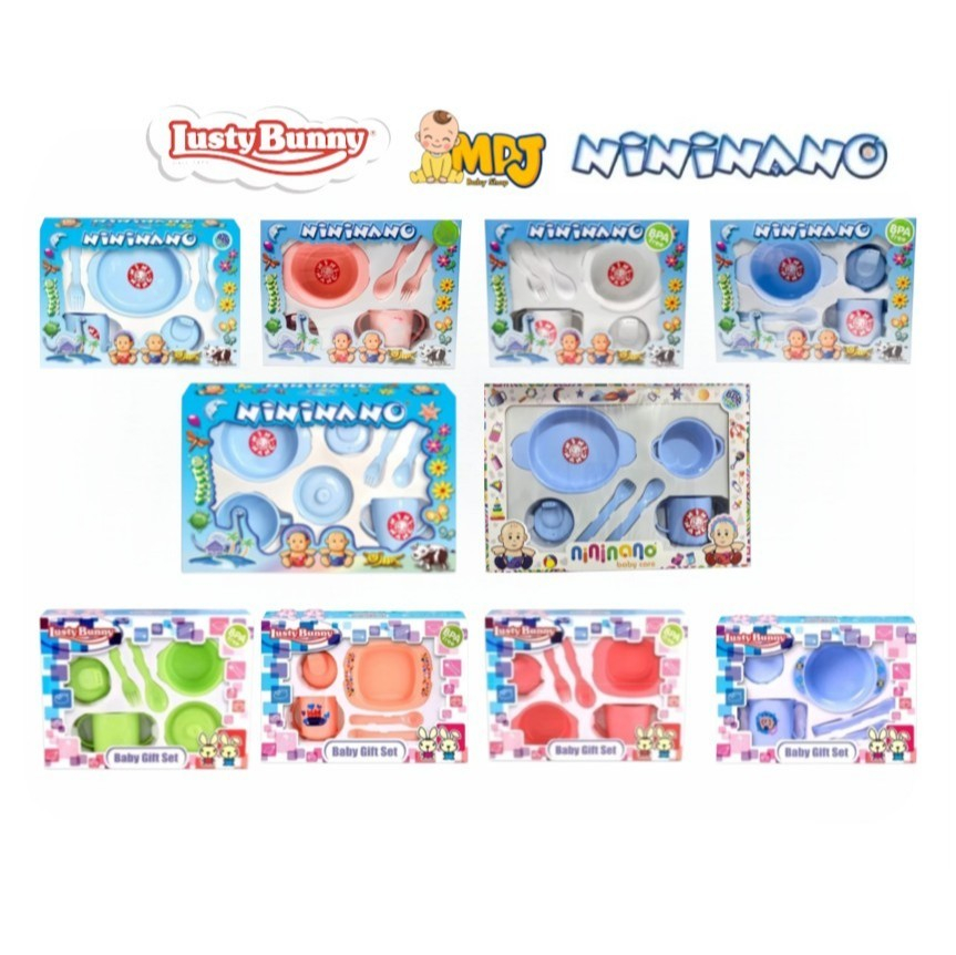 Nininano Feeding set Small 5in1 NN-8001, NN-8002, NN-8003, NN-8004 Medium 6in1 NN-8101 Medium 7in1 N