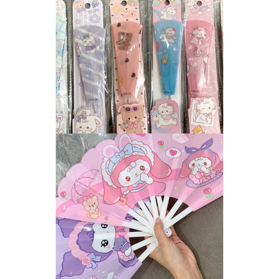 Kipas lipat manual karakter