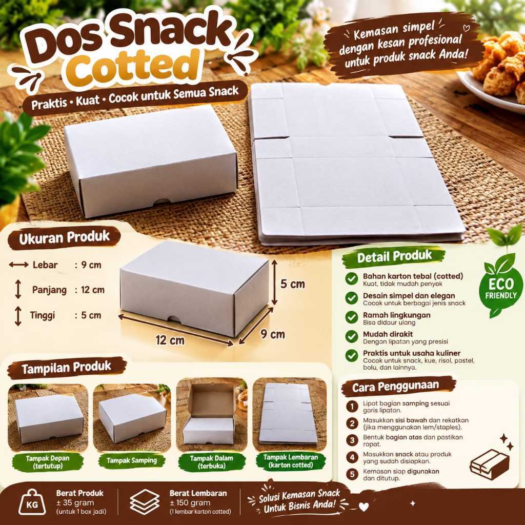 DOS SNACK COTTED PUTIH GLOSY