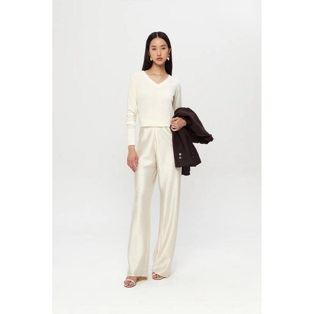 [ New ] DUMA - Tan Pants | Cream Size S