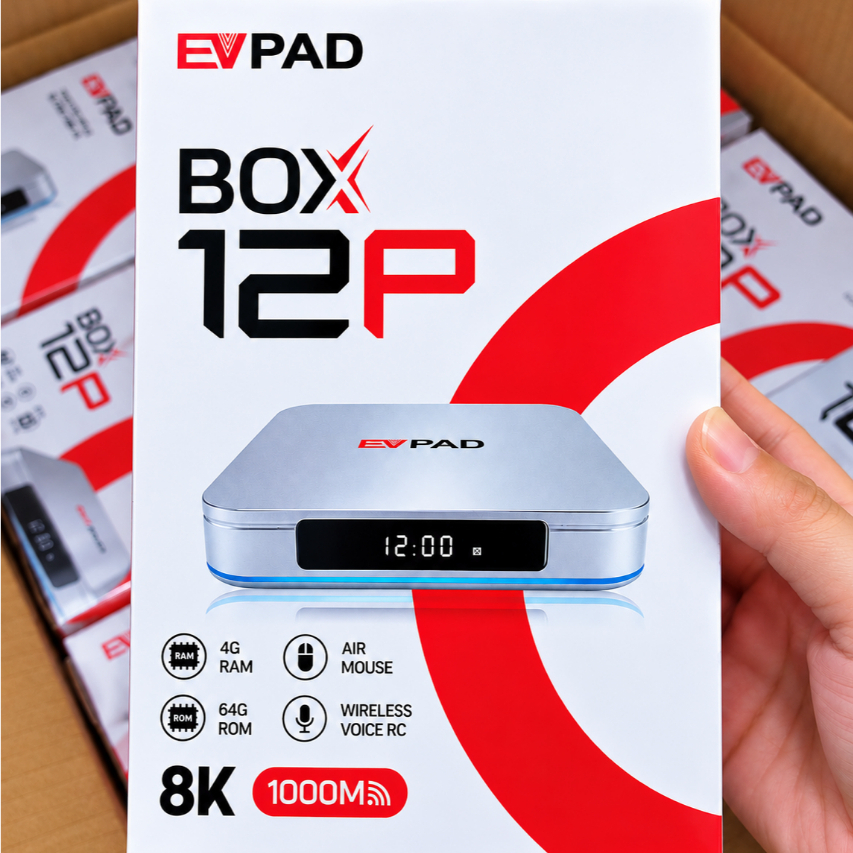 Androi TV Box Evpad 12P 8K 4G RAM 64G ROM