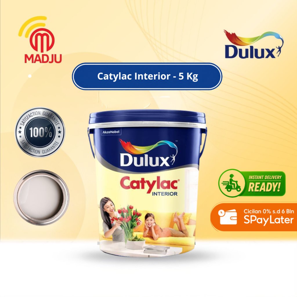 Dulux Catylac Interior Ivory Beige 10YY 68/110 5kg Cat Tembok Dulux Catylac
