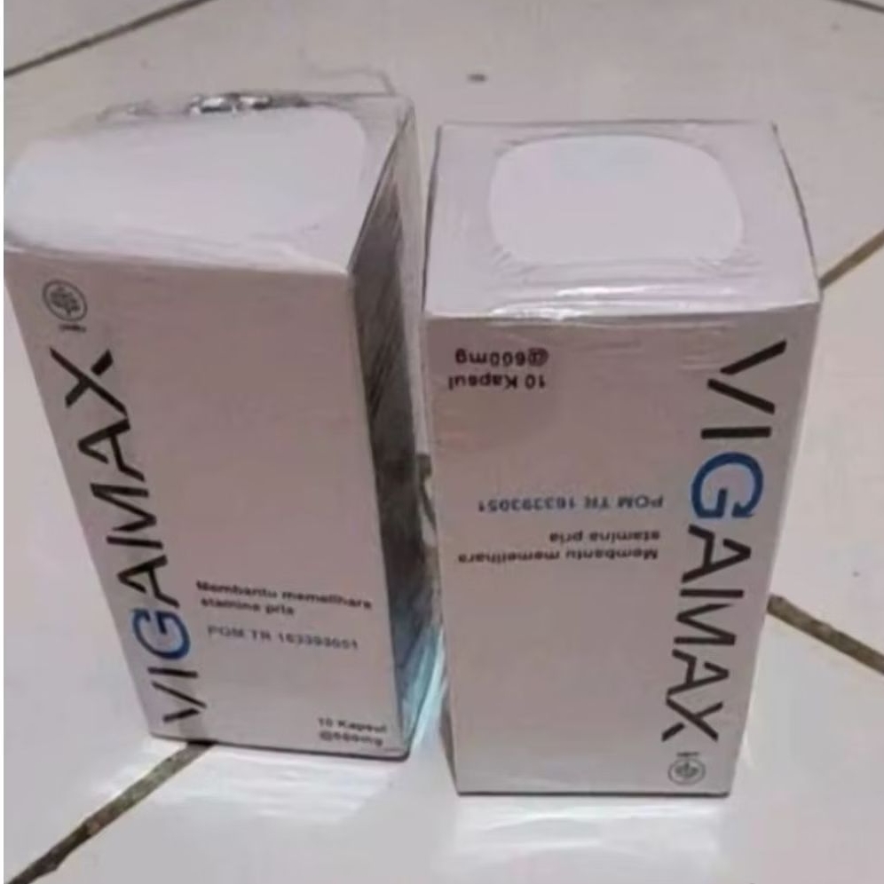 herbaL" VigaMaX suplemen vitamin bpom isi 24 kapsuL ori