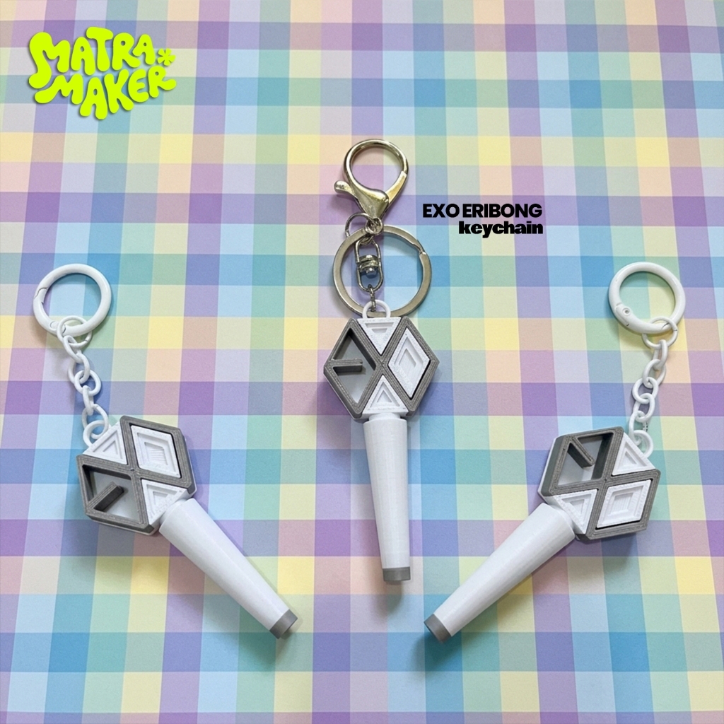 EXO Eribong Lightstick Mini Keychain - Kpop Fanmade Accessories
